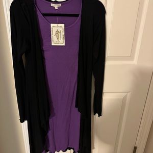 My Tribe dress with overcoat